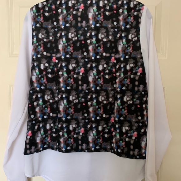 Isaac Mizrahi Colorful Long Sleeve Blouse Small - Picture 6 of 6